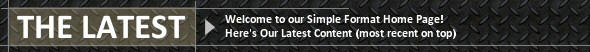 Simple Home Page Header