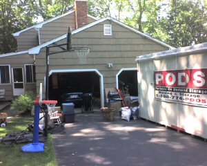 pods moving storage container