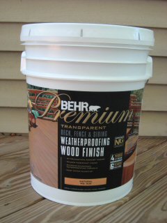 What are some popular Behr wood coatings for decks?