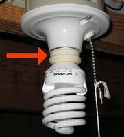 ceramic bulb melting plastic smell