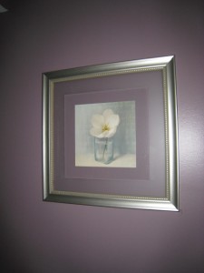 wall art with glass matte