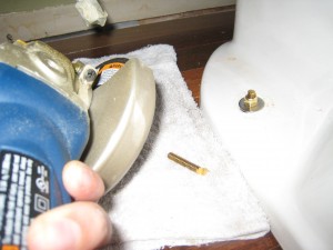 Grinder Used to Cut Bolts