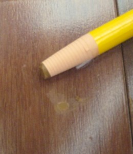 Filled Nail Hole