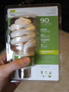 ECOSMART dimmable CFL review