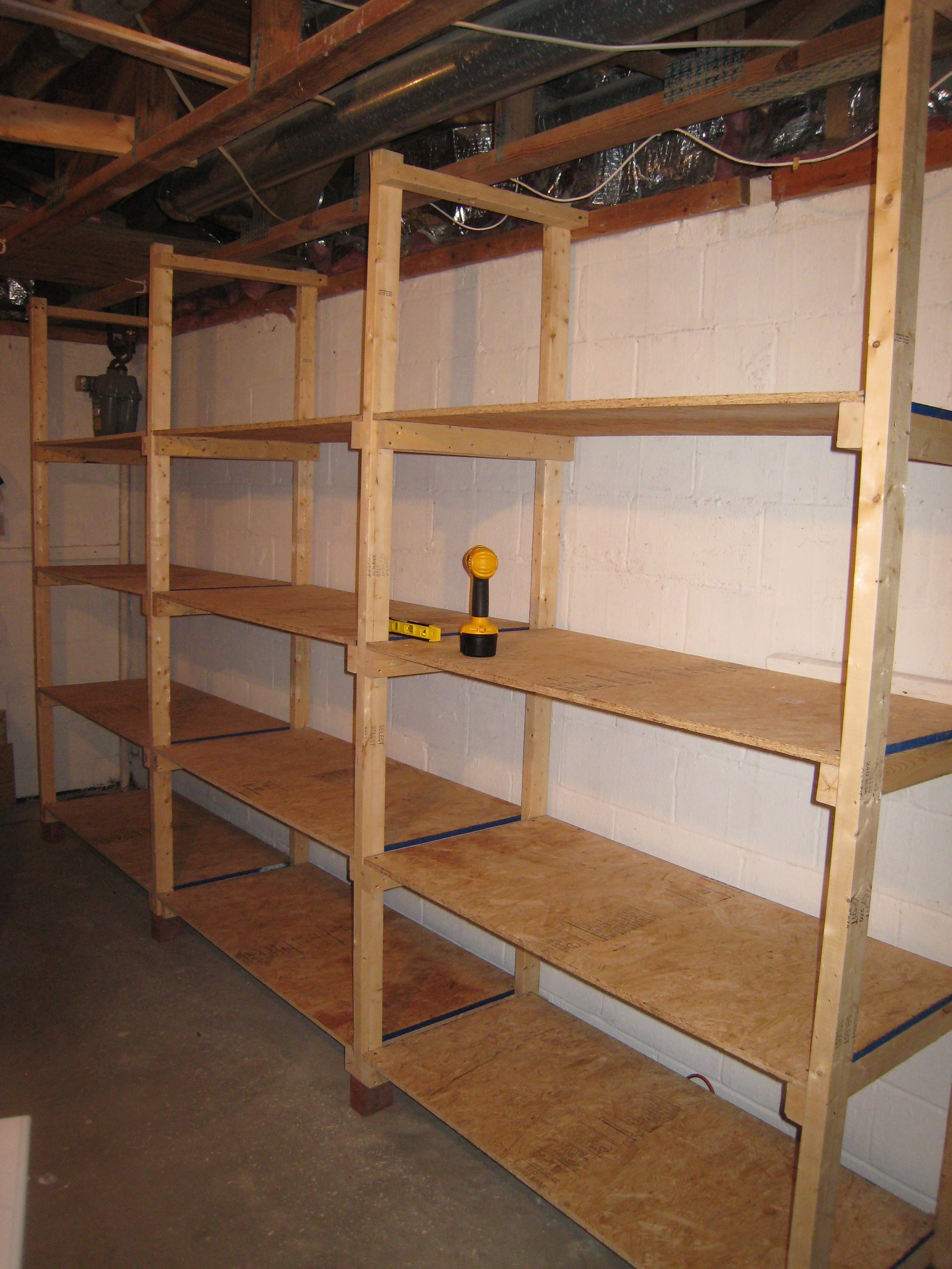 Build Garage Storage Shelves