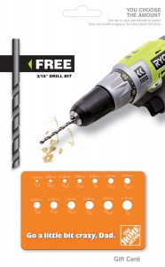 HD Drill bit gift card