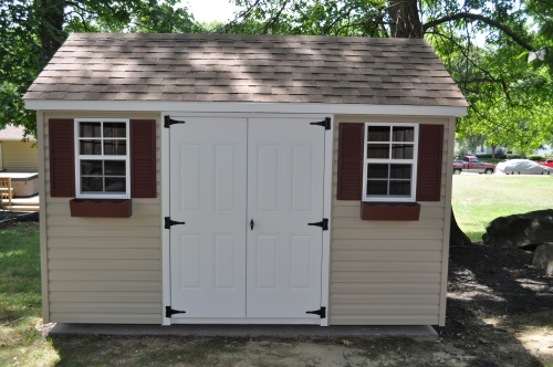 This shed is a high-quality build, with 2Ã—4 studs 16â€³ on center, 3 