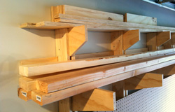 How to Build a Wall-Mounted Lumber Storage Rack