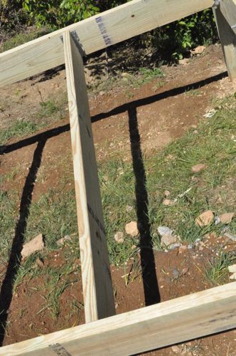 How to Build a Post &amp; Beam Shed Foundation on a Slope ...