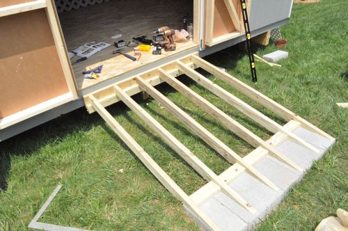 how to build a concrete ramp for a shed shed plans for free