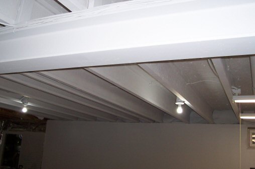 How To Paint A Basement Ceiling With Exposed Joists For An