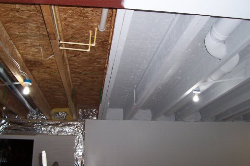 How To Paint A Basement Ceiling With Exposed Joists For An