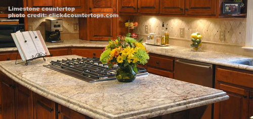 Limestone countertop