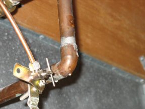 copper pipe leak