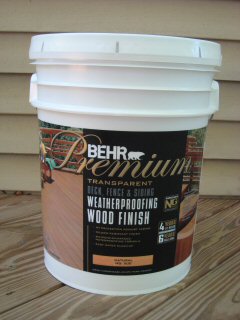 behr premium weatherproofer for decks and fences 5 gallon container