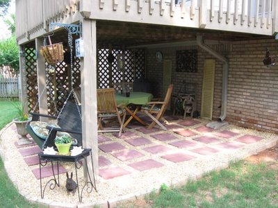 under deck patio stone after 1