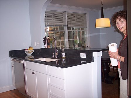 after kitchen looking into dining room