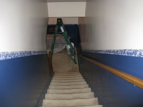 basement steps before