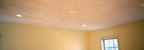 Hide Ceiling Imperfections Flaws Defects One Project Closer