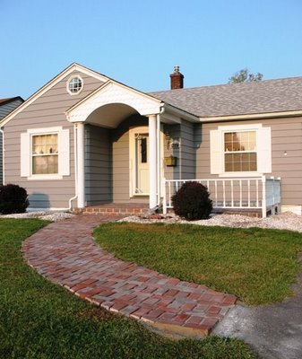 Finished Brick Sidewalk