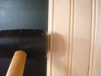 Beadboard on kitchen island