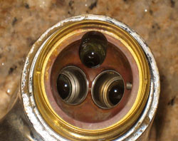 Ball valve removed