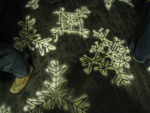 painted-snow-flakes-on-the-floor-34th-street