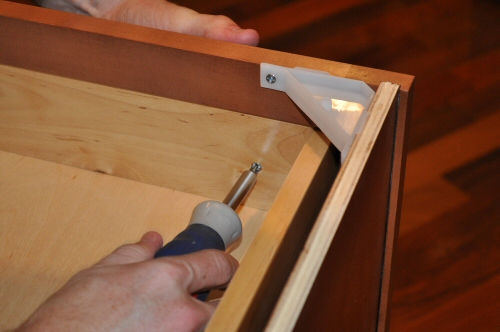 maple drawer front installation