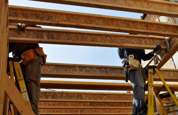 Using Engineered Wood I Beam Floor Joists At Habitat One Project