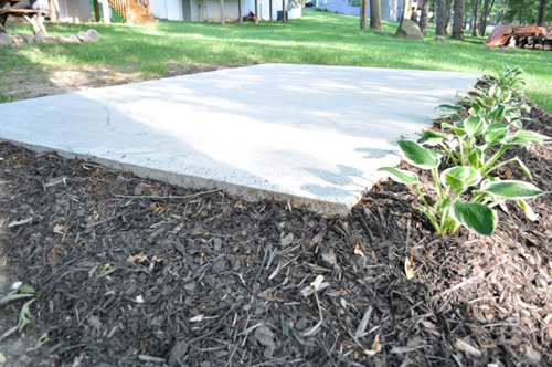 how to pour a concrete shed foundation - one project closer