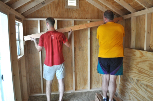 How To Build Shed Storage Shelves One Project Closer