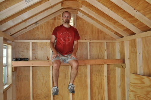 How to Build Shed Storage Shelves - One Project Closer