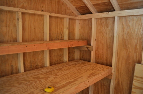 How to Build Shed Storage Shelves - One Project Closer