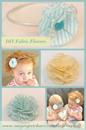 How to Make Fabulous Fabric Flowers (70+ pics, Templates) - One Project ...