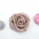 Fabric Rosette Flowers