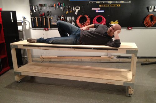 how to build a heavy duty workbench - one project closer