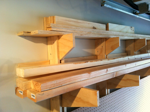 How To Build A Wall Mounted Lumber Storage Rack - Diy Lumber Rack Wall