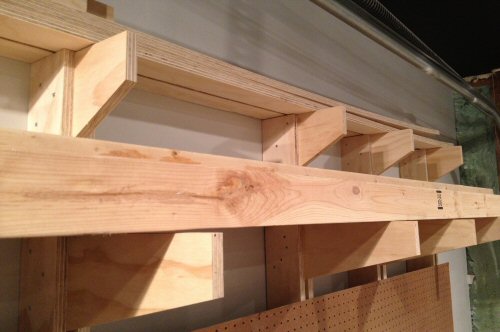 How to Build a Wall-Mounted Lumber Storage Rack - One 