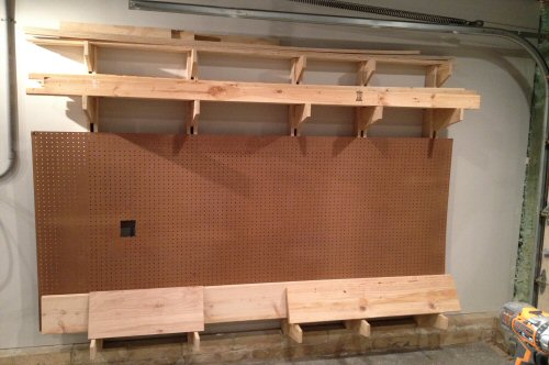 How to Build a Wall-Mounted Lumber Storage Rack - One 