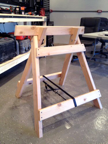 diy sawhorse table tutorial - the home depot saw horse
