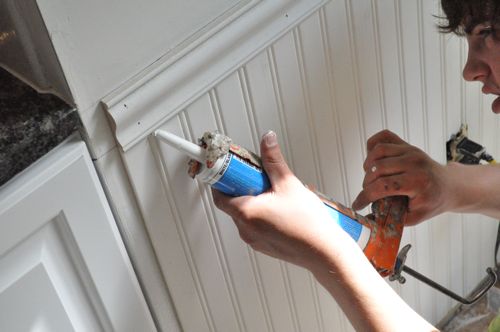 How to Install Beadboard Wainscoting - One Project Closer