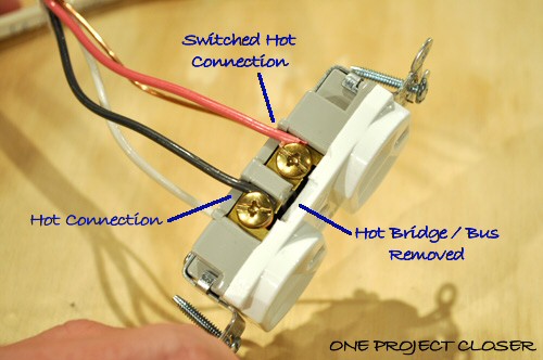 How To Wire A Half Switched Outlet