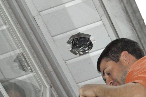 How To Install A Retrofit Bathroom Vent Fan - Installing Bathroom Fan Vent Through Roof Truss