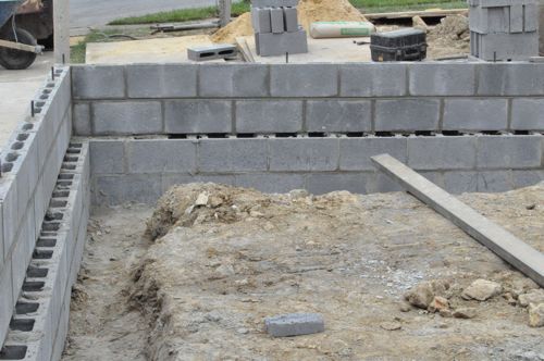 How to Build a Concrete Block Foundation - One Project Closer