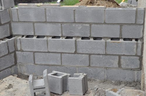 How to Build a Concrete Block Foundation - One Project Closer
