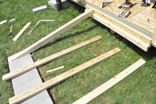 How to Build a Shed Ramp - One Project Closer