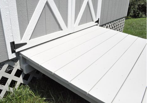 How to Build a Shed Ramp - One Project Closer