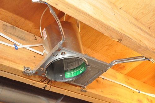 How To Install New Work Recessed Lighting, How To Install Can Lights In Unfinished Basement