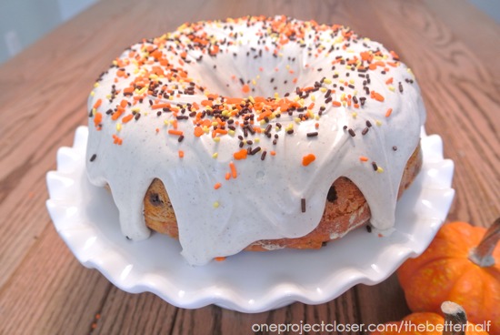Pumpkin Cinnamon Chip Cake from One Project Closer