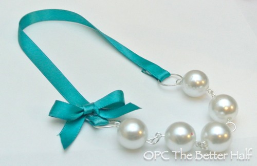 DIY Interchangeable Ribbon and Pearl Necklaces - OPC The Better Half